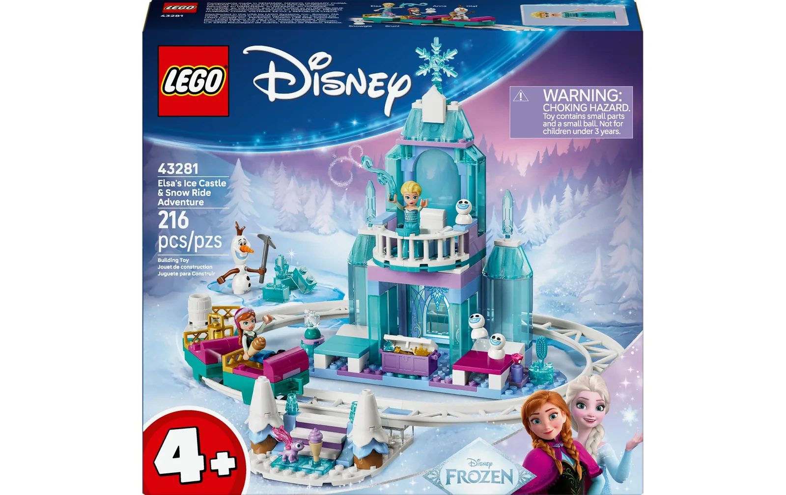 LEGO® Disney Princess Elsas Schlittenfahrt um den Eispalast 43281