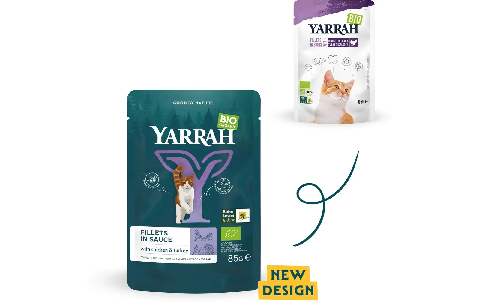 Yarrah Bio-Nassfutter Fillets in Sauce Huhn & Truthahn 14 x 85 g