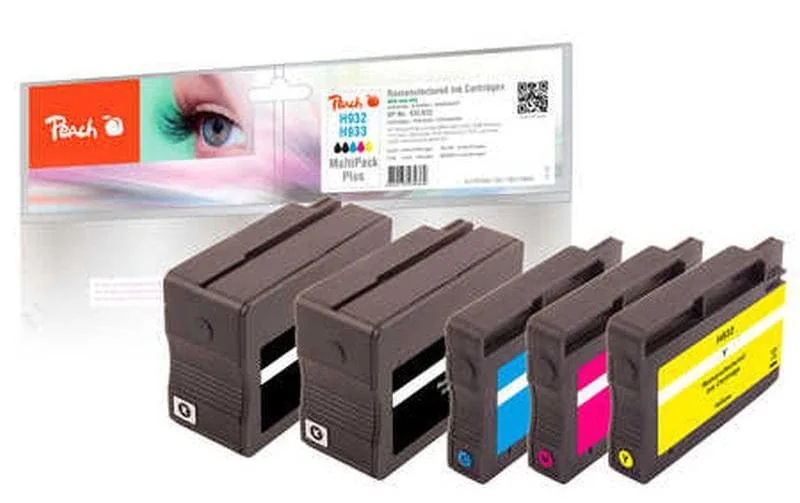 Peach Tintenset für HP Nr. 932 / 933