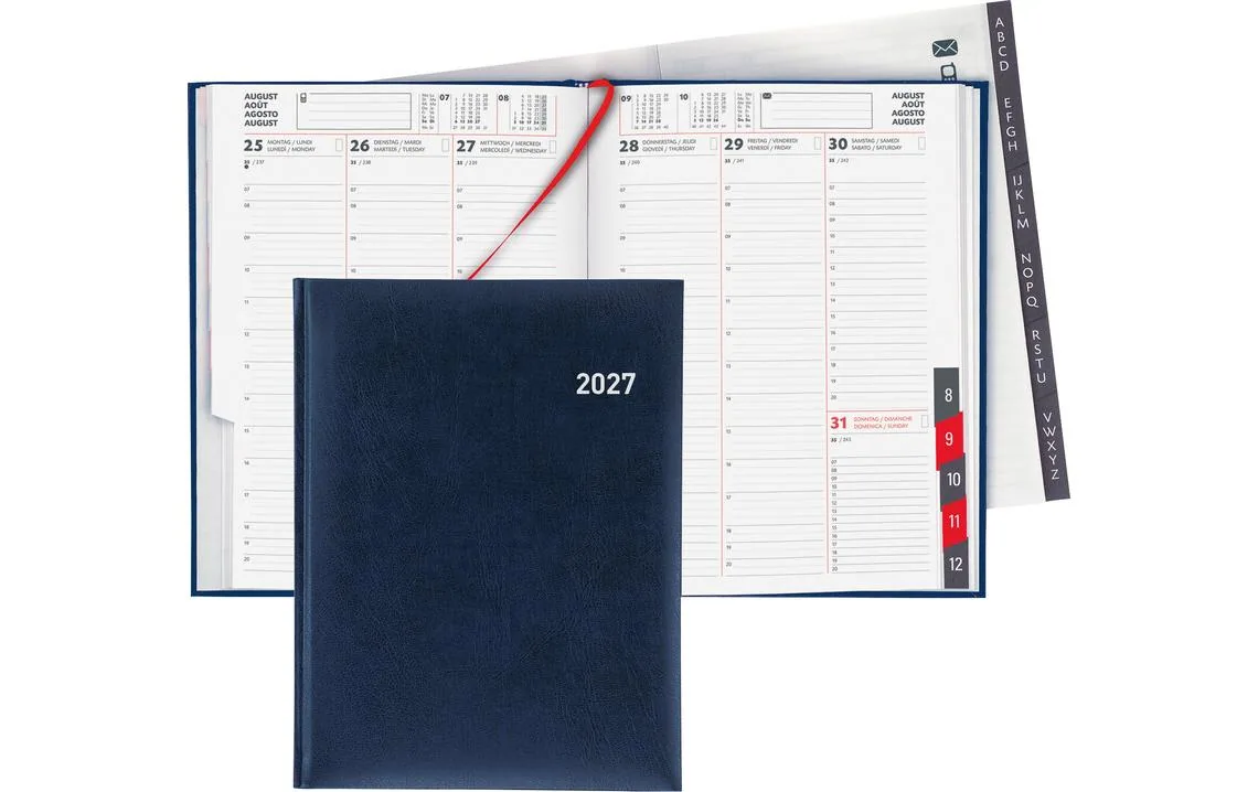 Biella Geschäftsagenda Orario Kein, 2027, Dunkelblau