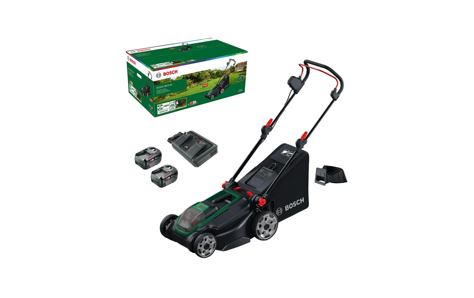 Bosch Akku-Rasenmäher ROTAK18V2-43 Kit