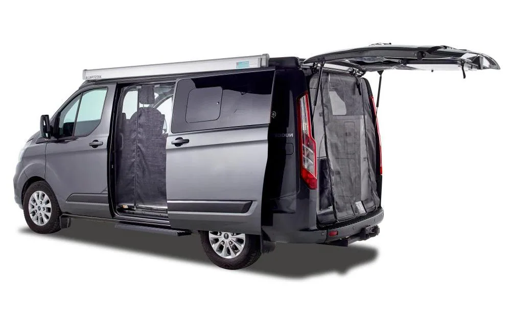 Van Quito Schiebetürenmoskitonetz, Magnet RV, links Ford Custom