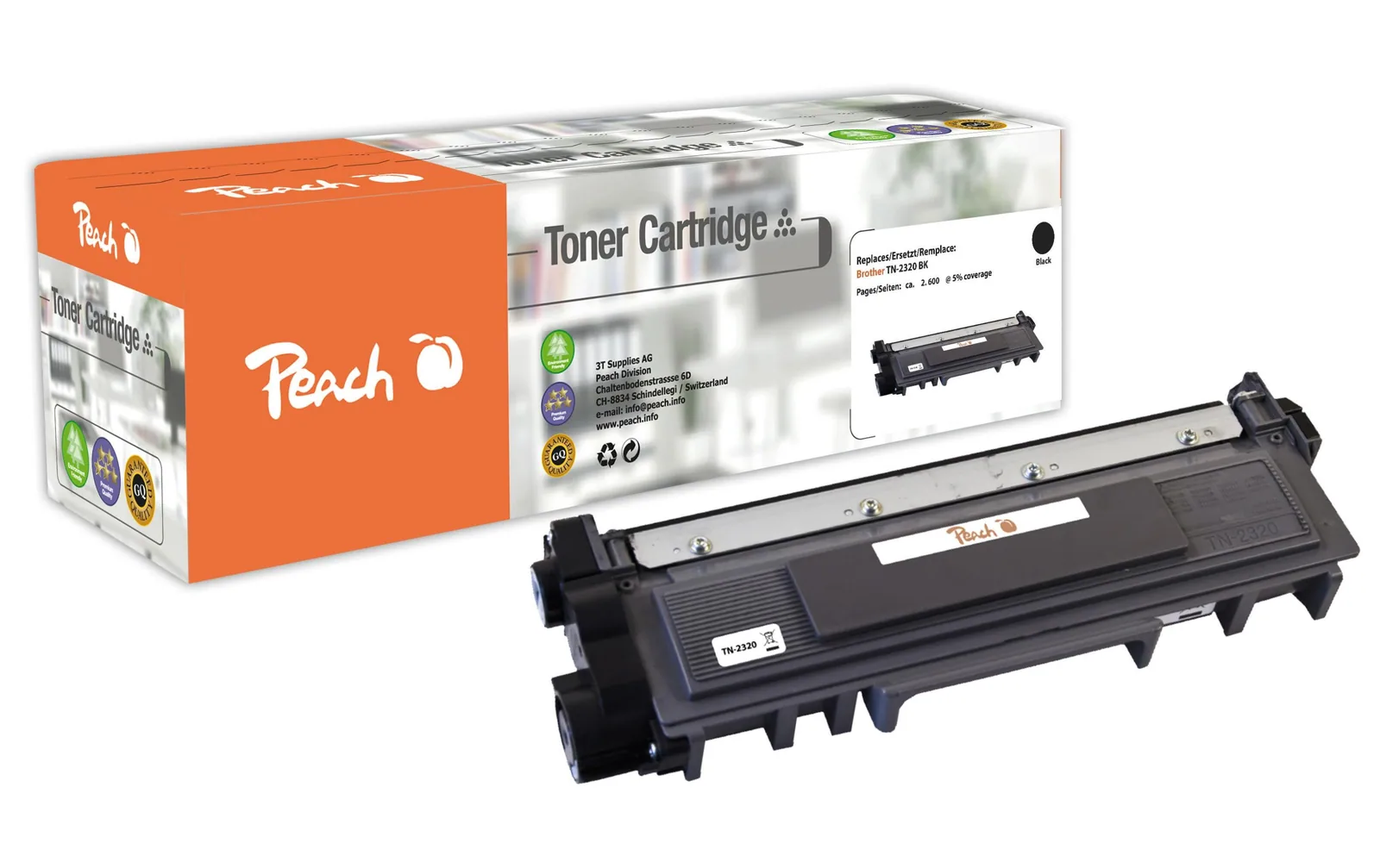 Peach Toner für Brother TN-2320 XL Black