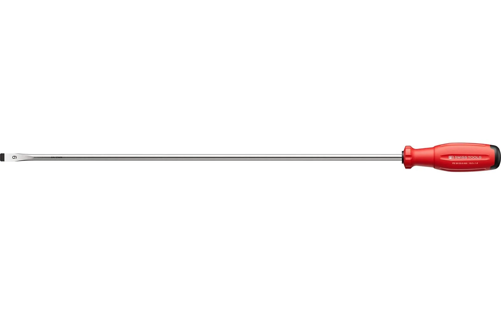 PB Swiss Tools Schlitz-Schraubenzieher SwissGrip Evo 38100.6-500 Rot