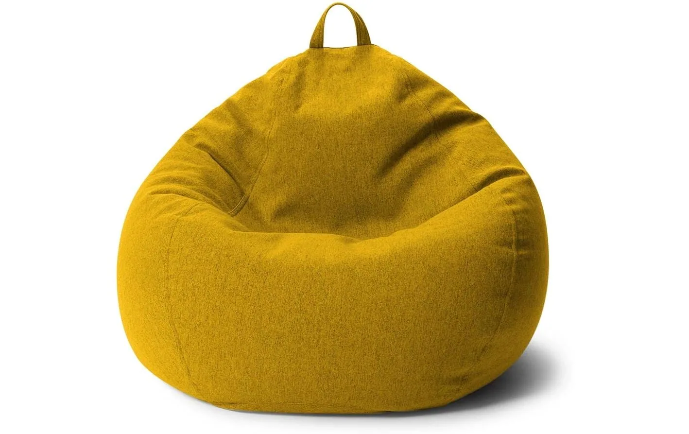 Urbanara Sitzsack Basic-Comfort 250 l Polyester (PES), Gelb