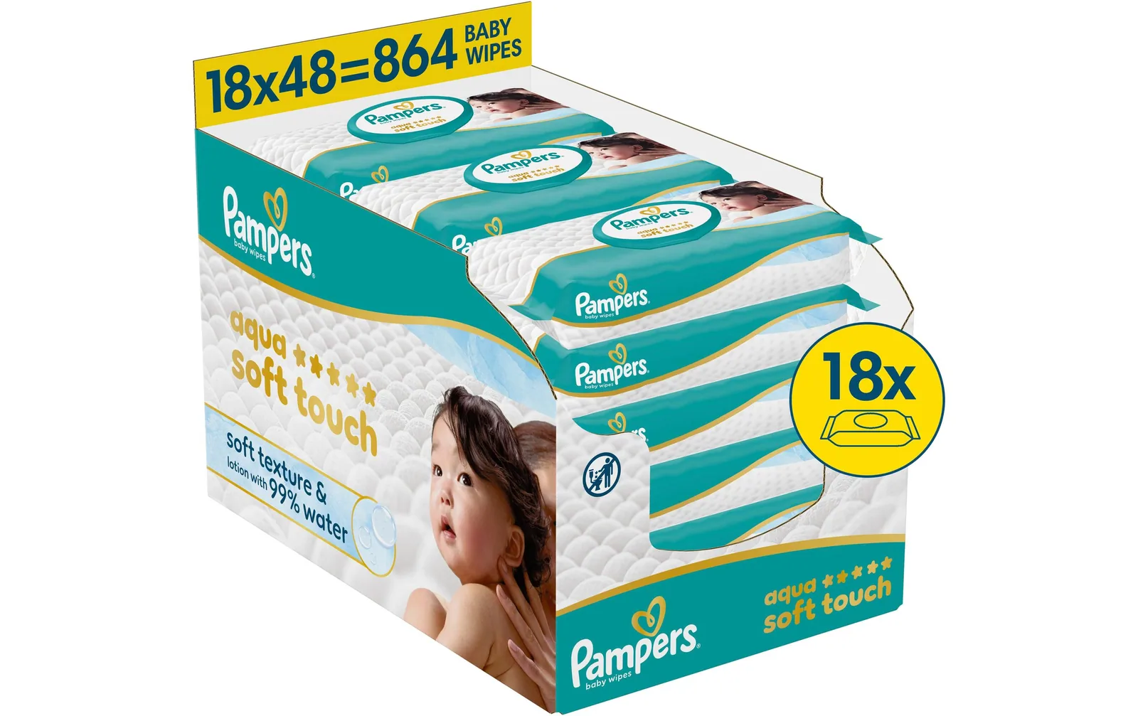 Pampers Feuchttücher Aqua Soft Touch