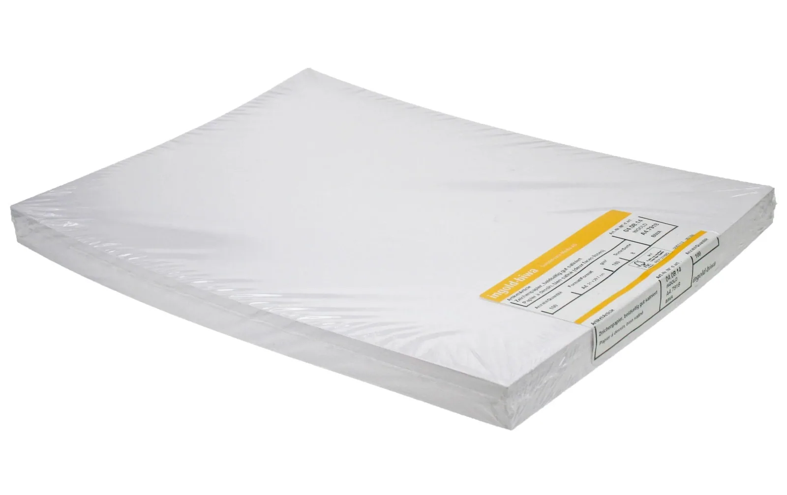 ingold-biwa Zeichenpapier Blanko A2, 180 g/m², 100 Stück, Weiss