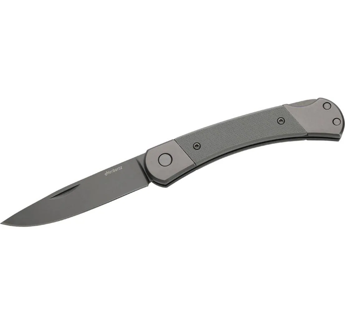 Herbertz Taschenmesser Titanbeschichtung Grey D2, Medium, Grey