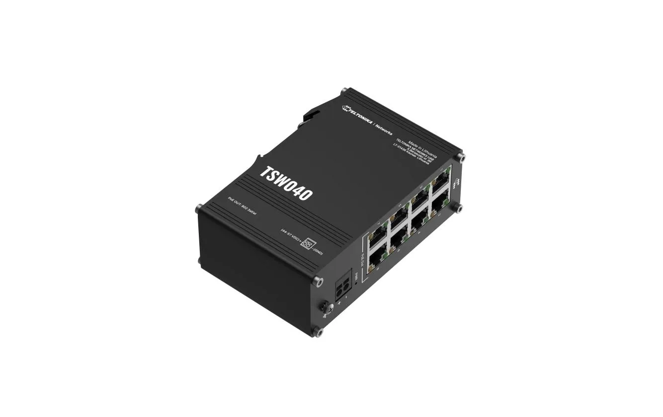 Teltonika Rail PoE+ Switch TSW040 8 Port