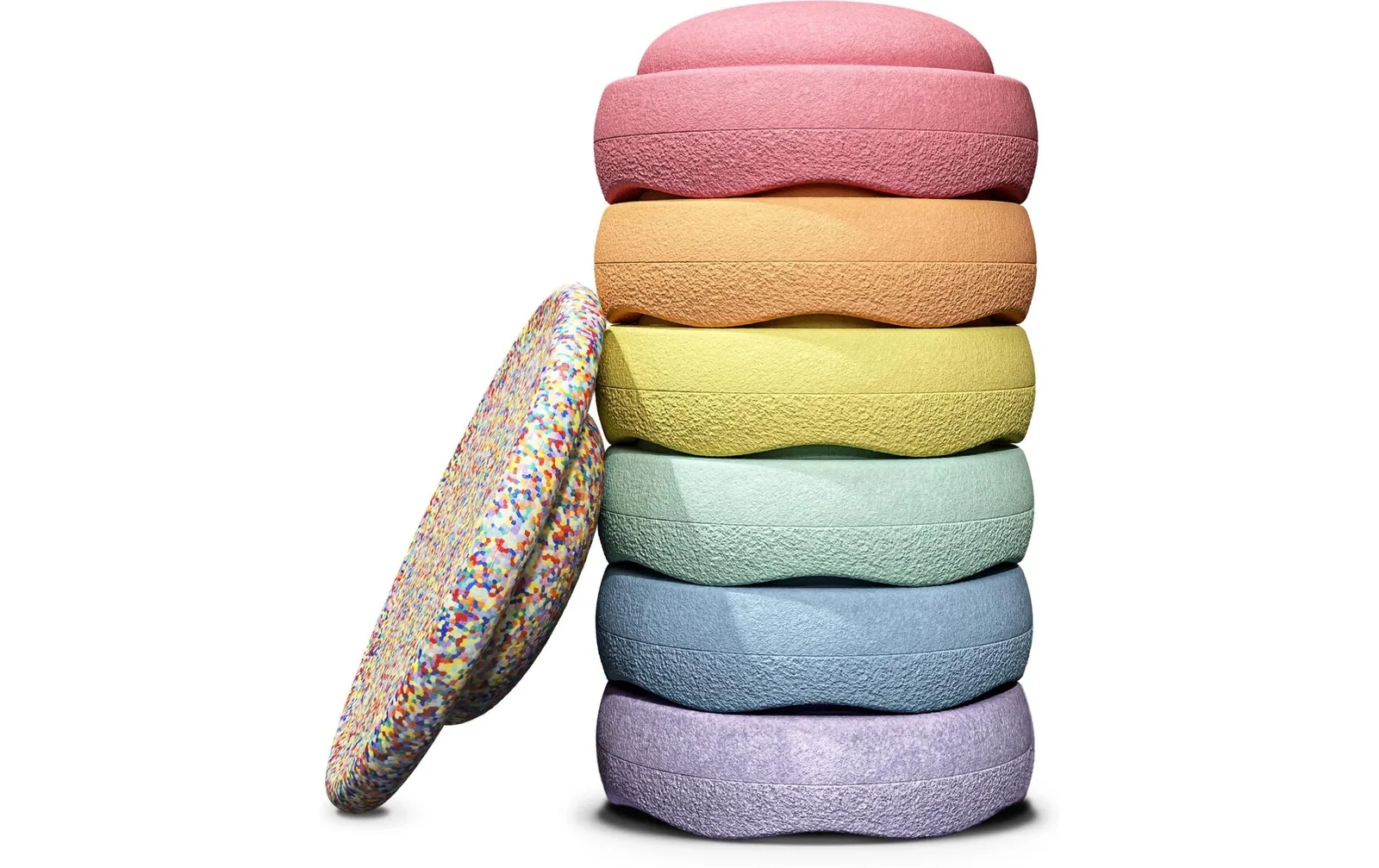 Stapelstein Beschäftigungsspielzeug Rainbow Set Pastel