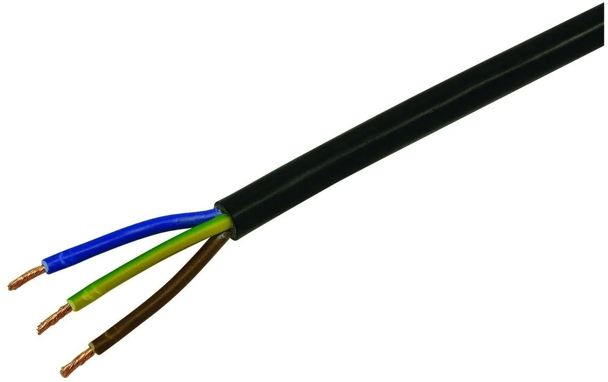 STEFFEN Installationskabel TD 3 x 1.5 mm², 20 m Schwarz