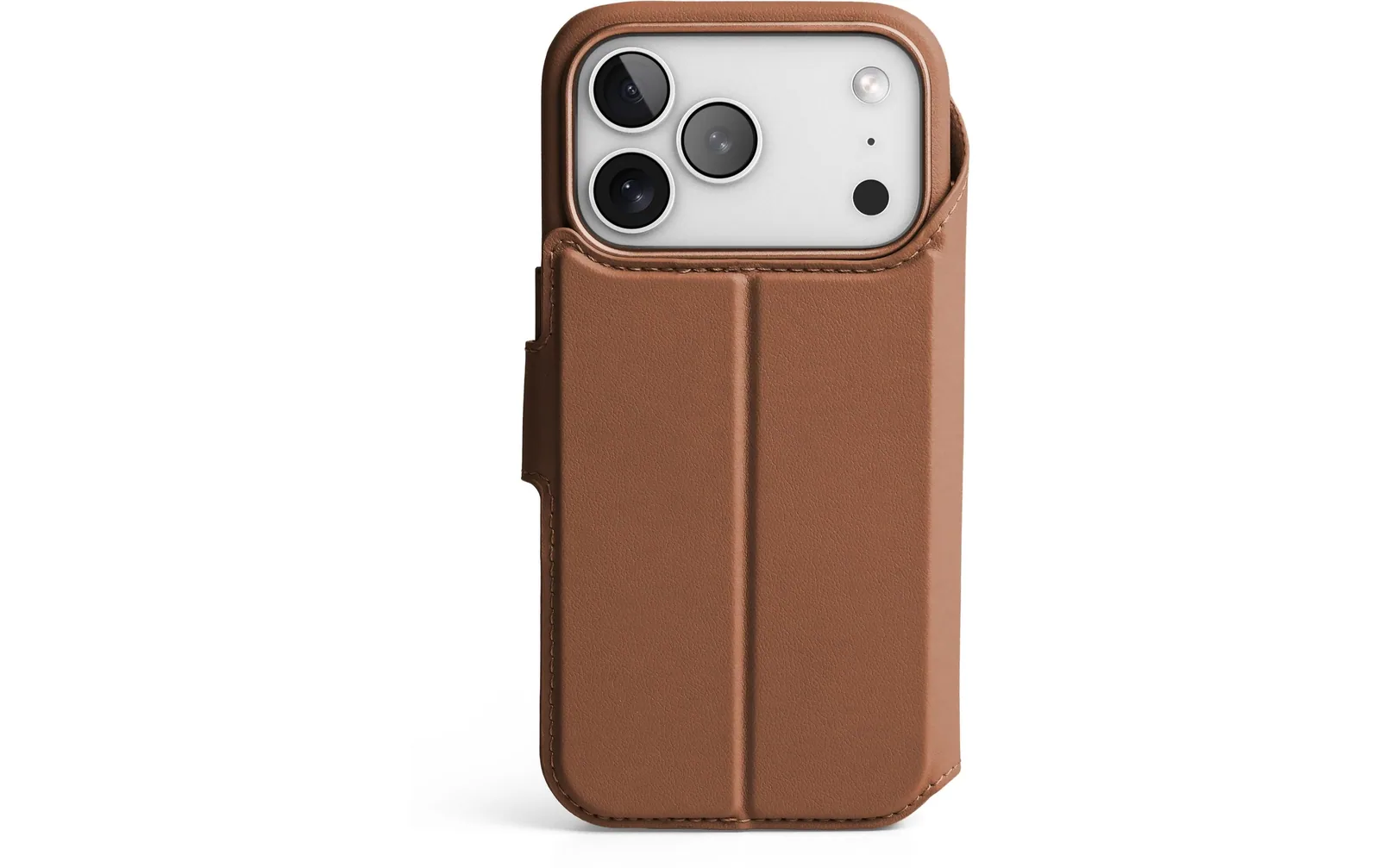 Vonmählen Book Cover Vegan Leather iPhone 17 Pro Max Brown