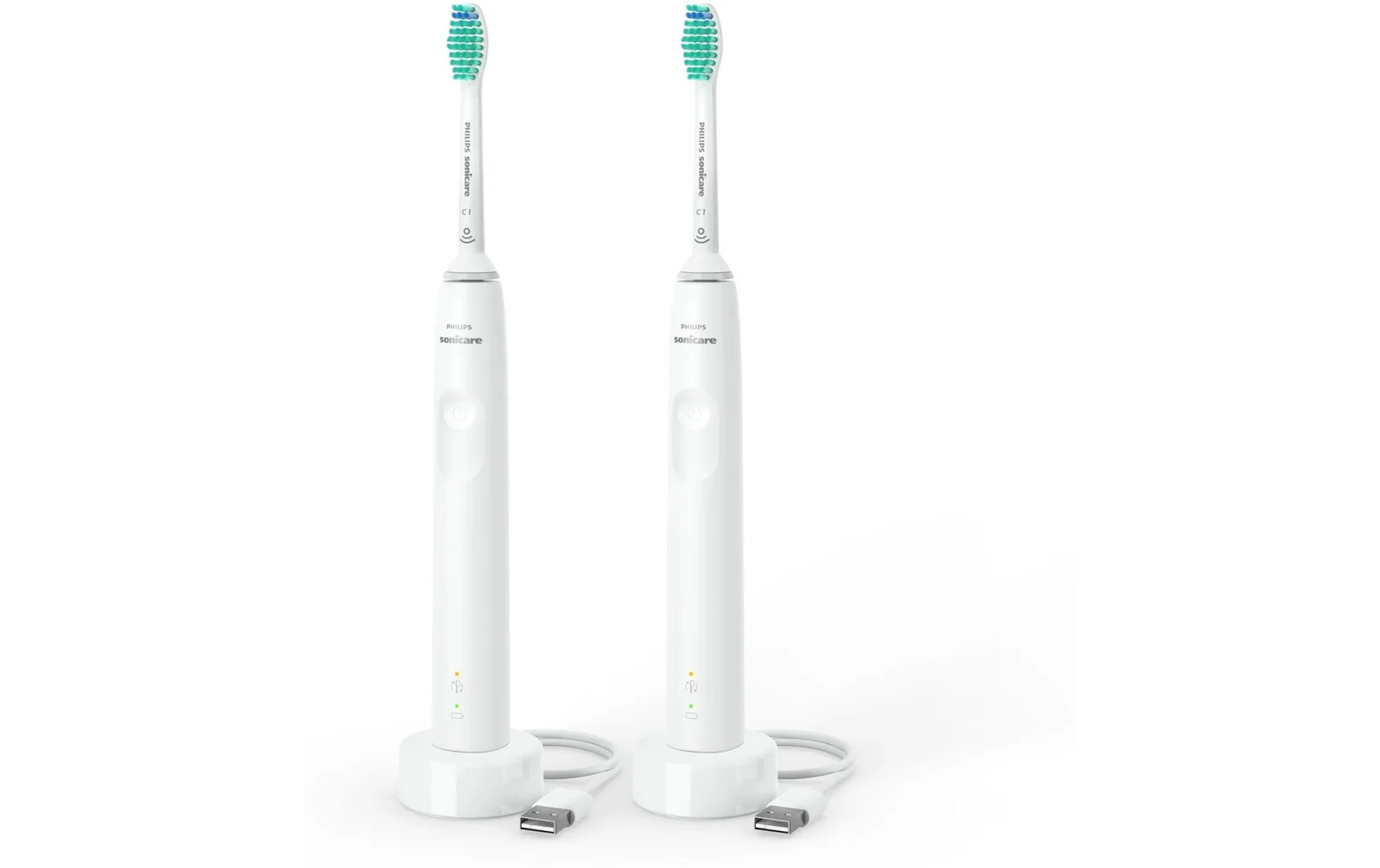 Philips Schallzahnbürste Duo Sonicare Series 3100 Weiss