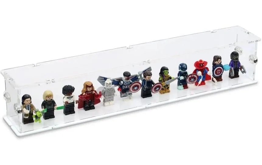 iDisplayit Baukasten Acryl-Display für 12 LEGO-Minifigur