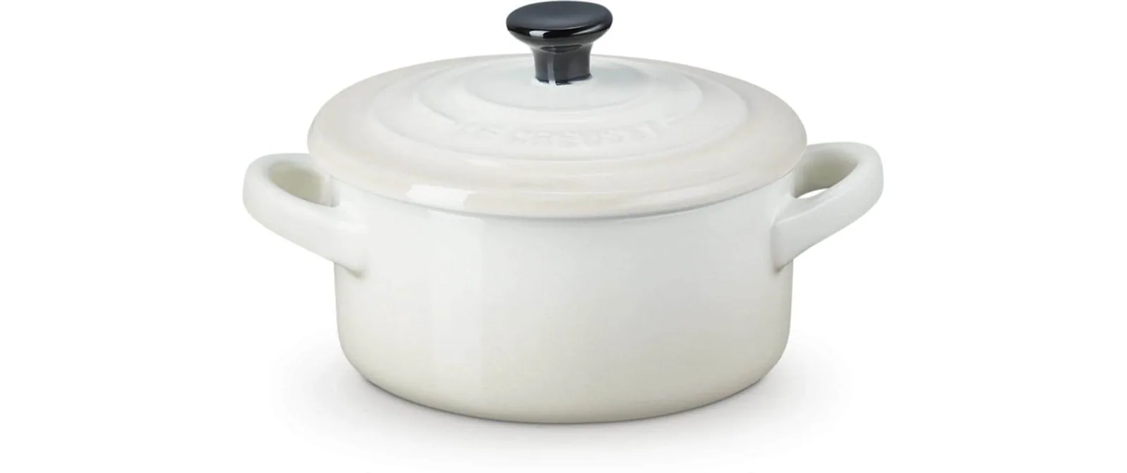 Le Creuset Auflaufform Mini Cocotte Rund, Meringue