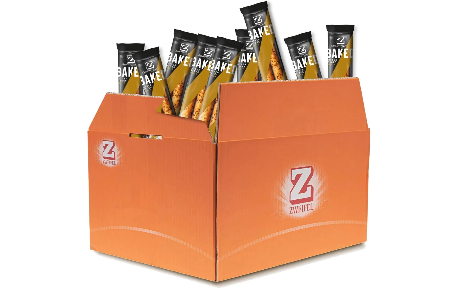Zweifel Baked Butter Sticks Cumin 16 x 36 g