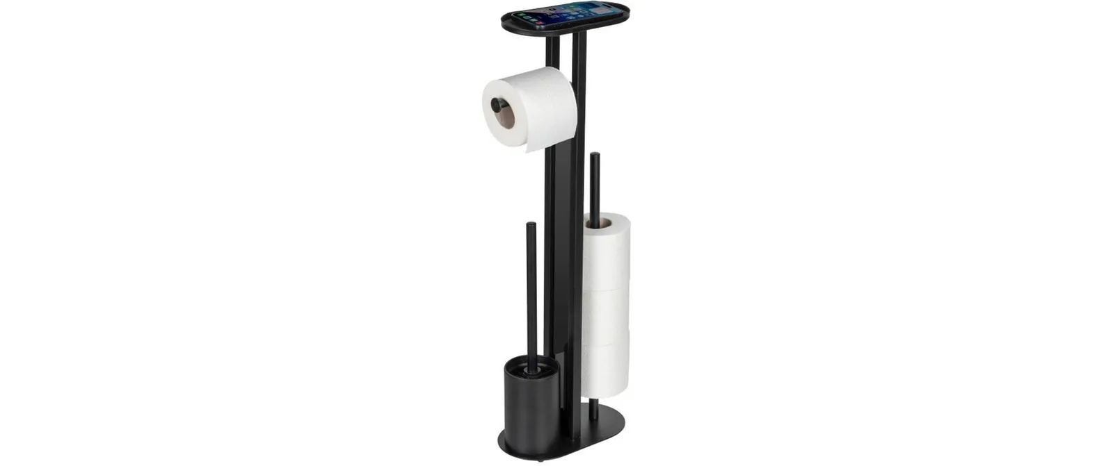 Wenko WC-Garnitur Orea Schwarz