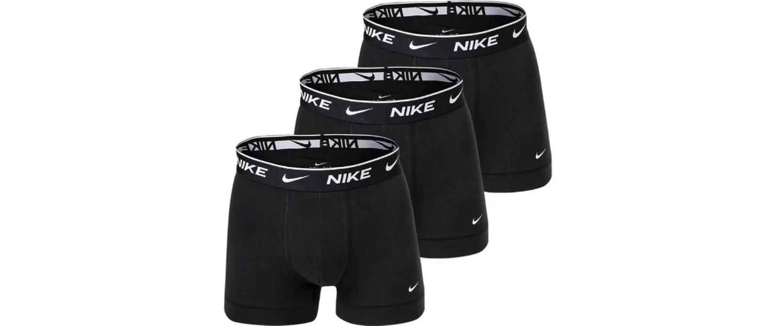 NIKE Boxershorts 3 Pack Trunk S, black