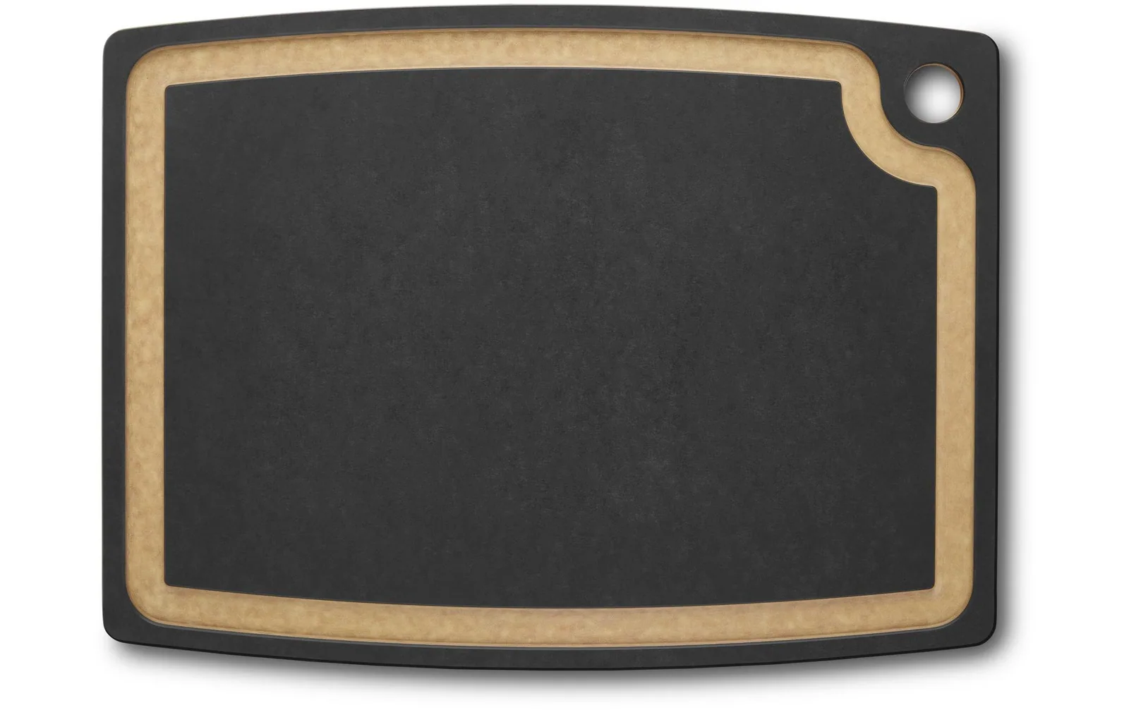 Victorinox Schneidebrett Kitchen Saftrille, 44.4 cm x 33 cm, Schwarz