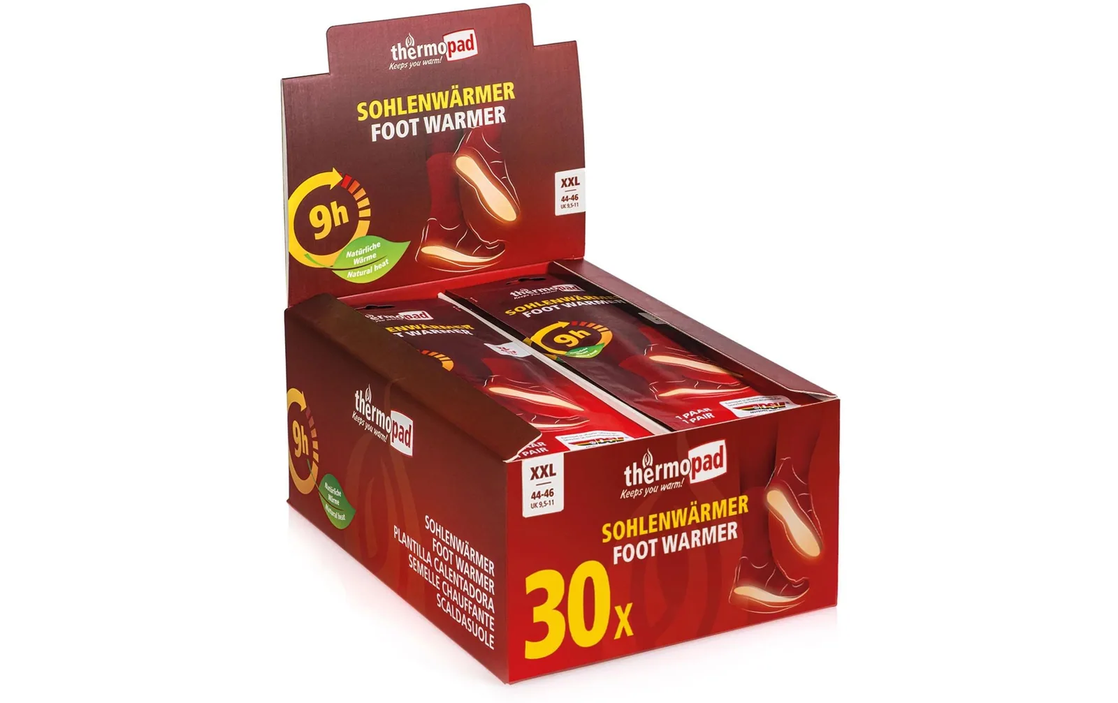 Thermopad multi Sohlenwärmer XXL, Grösse: 44-46