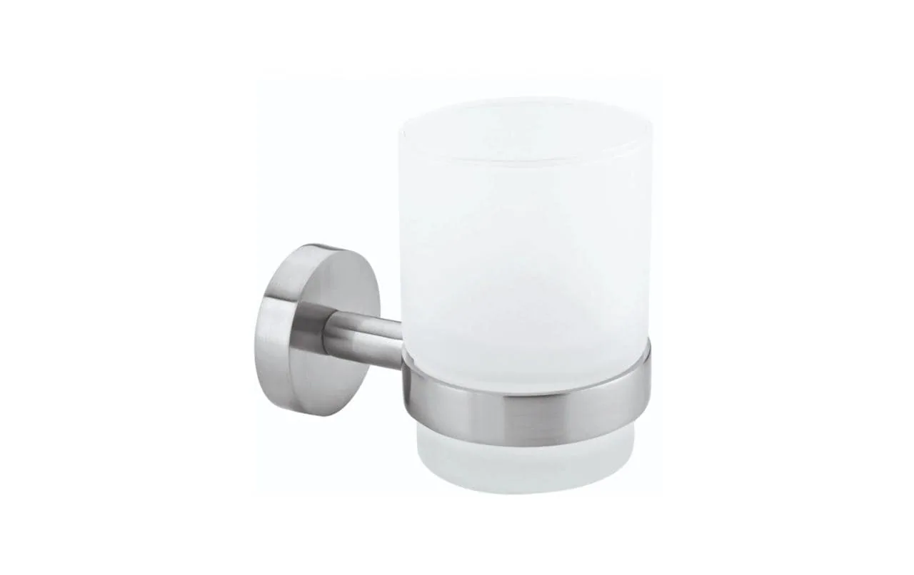 tesa Moon Zahnputzbecher Weiss/Silber