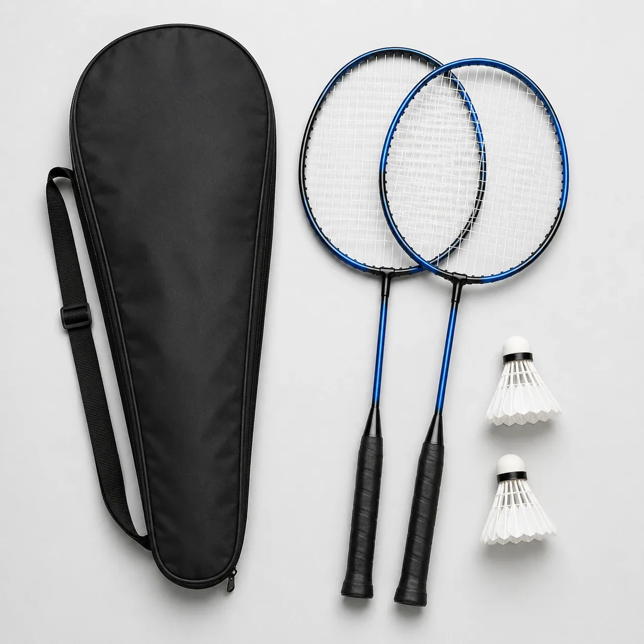 Badminton-Set mit 2 Schlägern – Ansicht 1