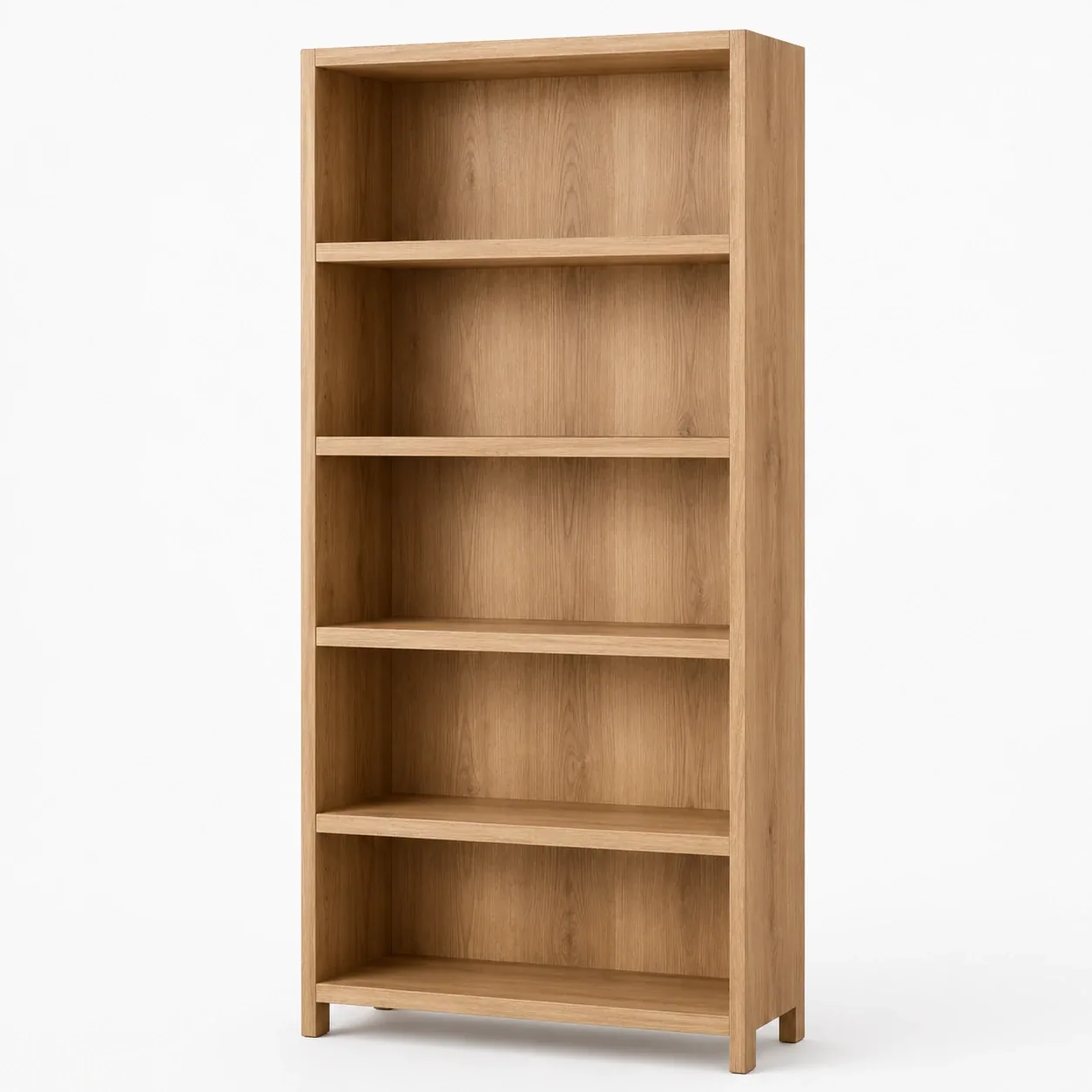 Bücherregal Eiche 5 Fächer – Ansicht 1