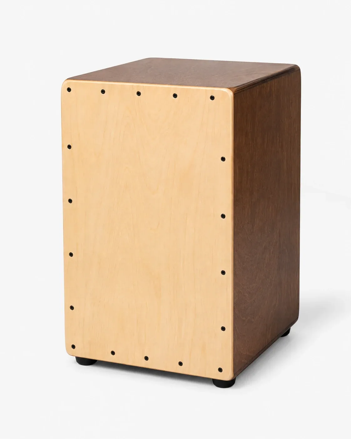 Cajón Holz natur mit dunklen Seiten – Ansicht 1