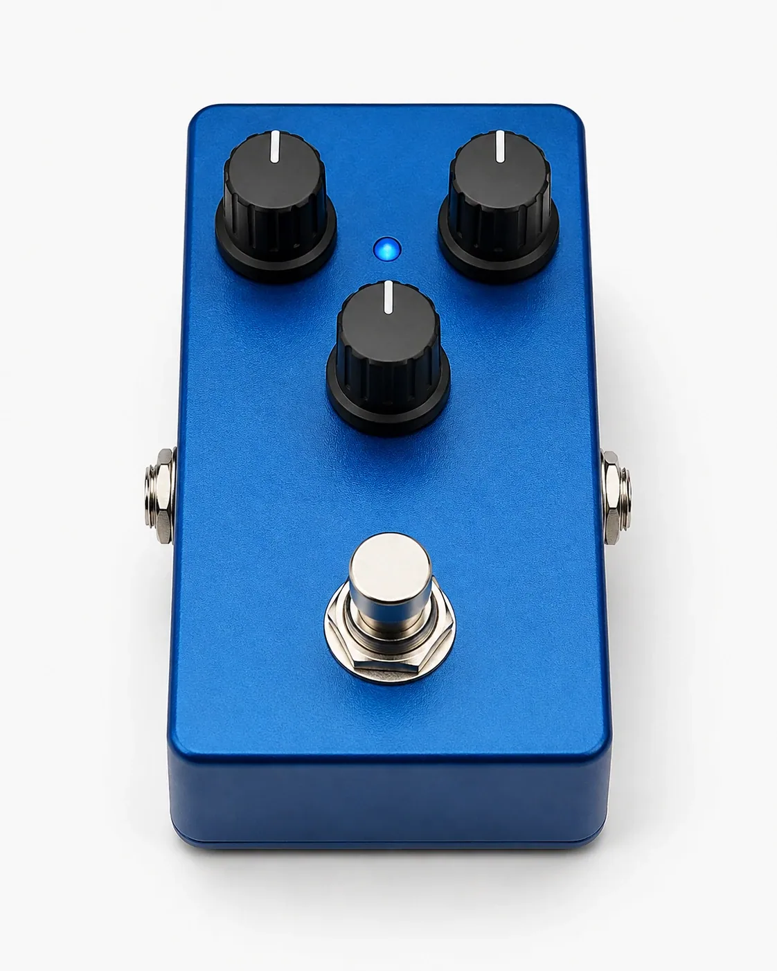 Blue effects pedal for electric guitar – view 1