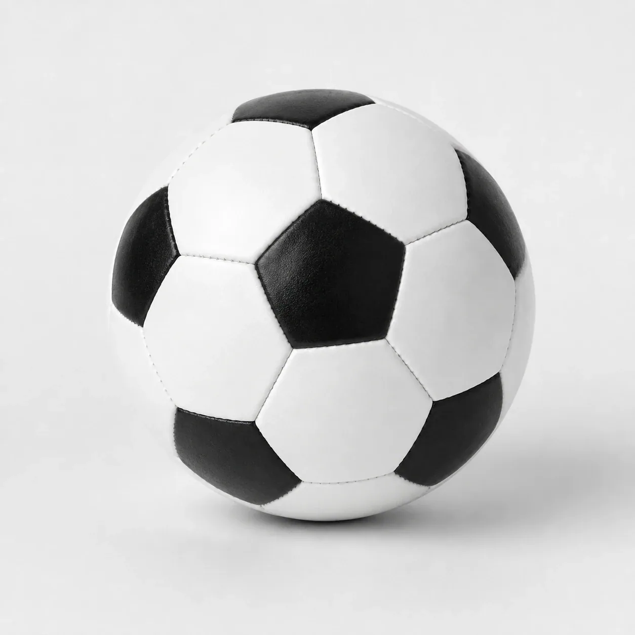 Fussball klassisch schwarz-weiss – Ansicht 1