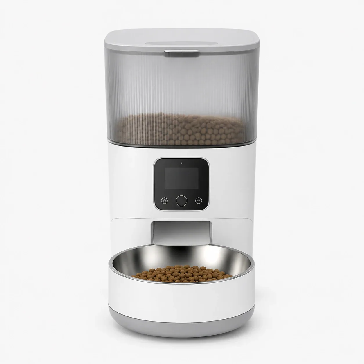 Automatischer Futterspender weiss Premium – Ansicht 1