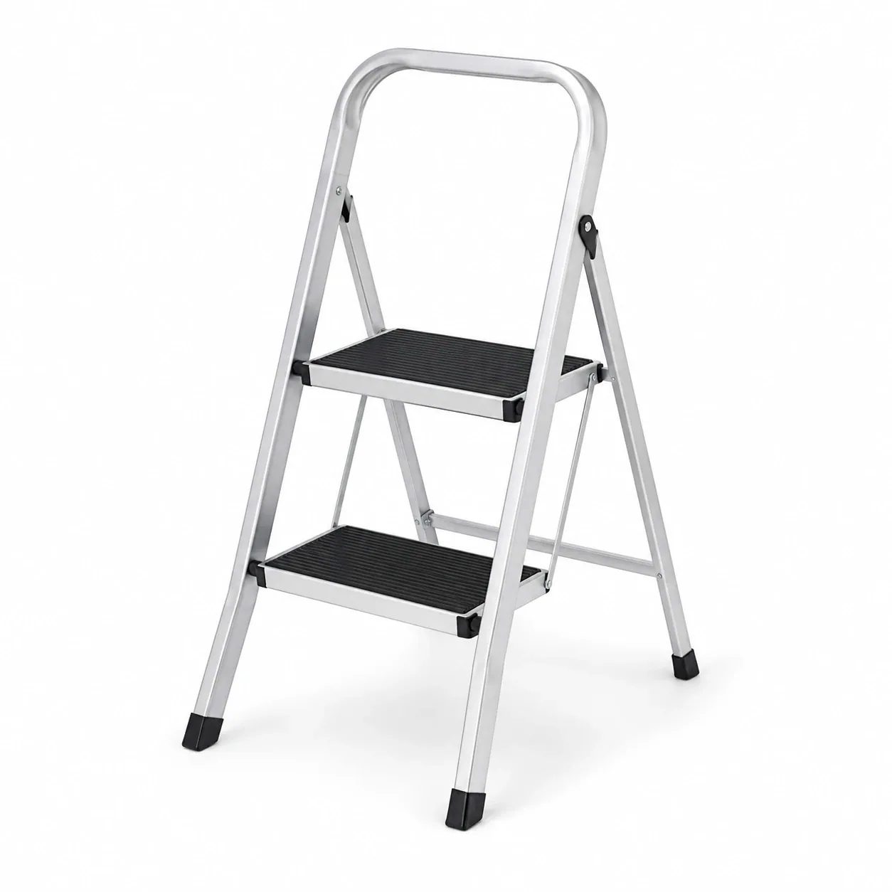 Klappleiter Aluminium 2 Stufen – Ansicht 1