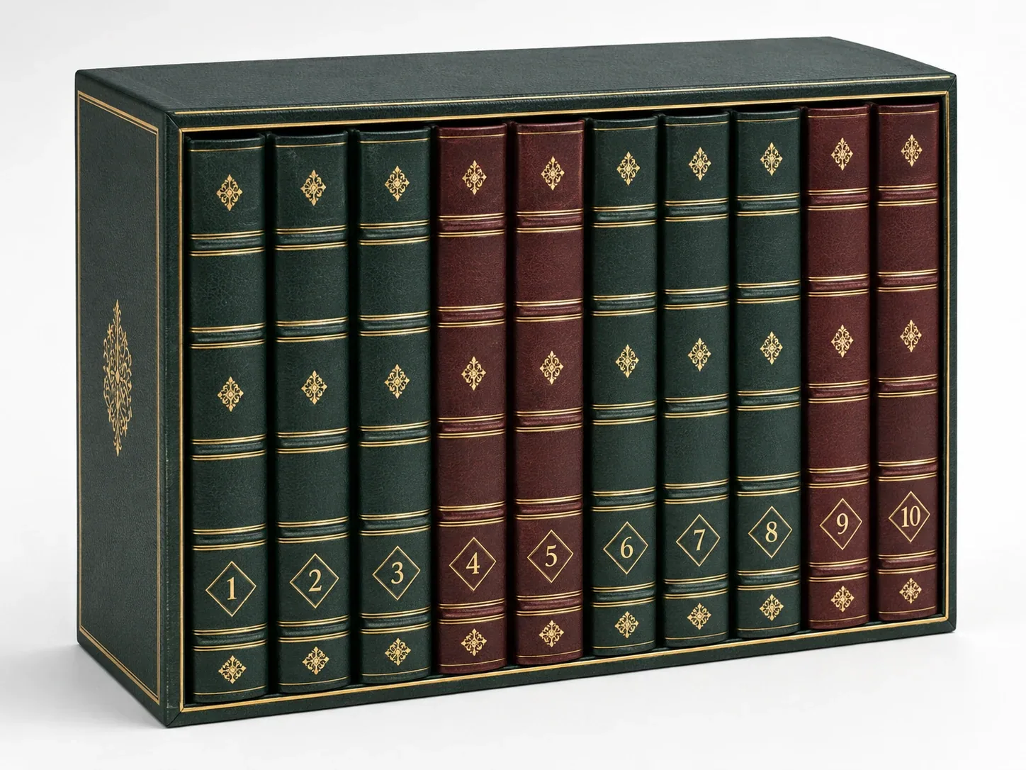 Premium leather-bound classics collection in slipcase – view 1