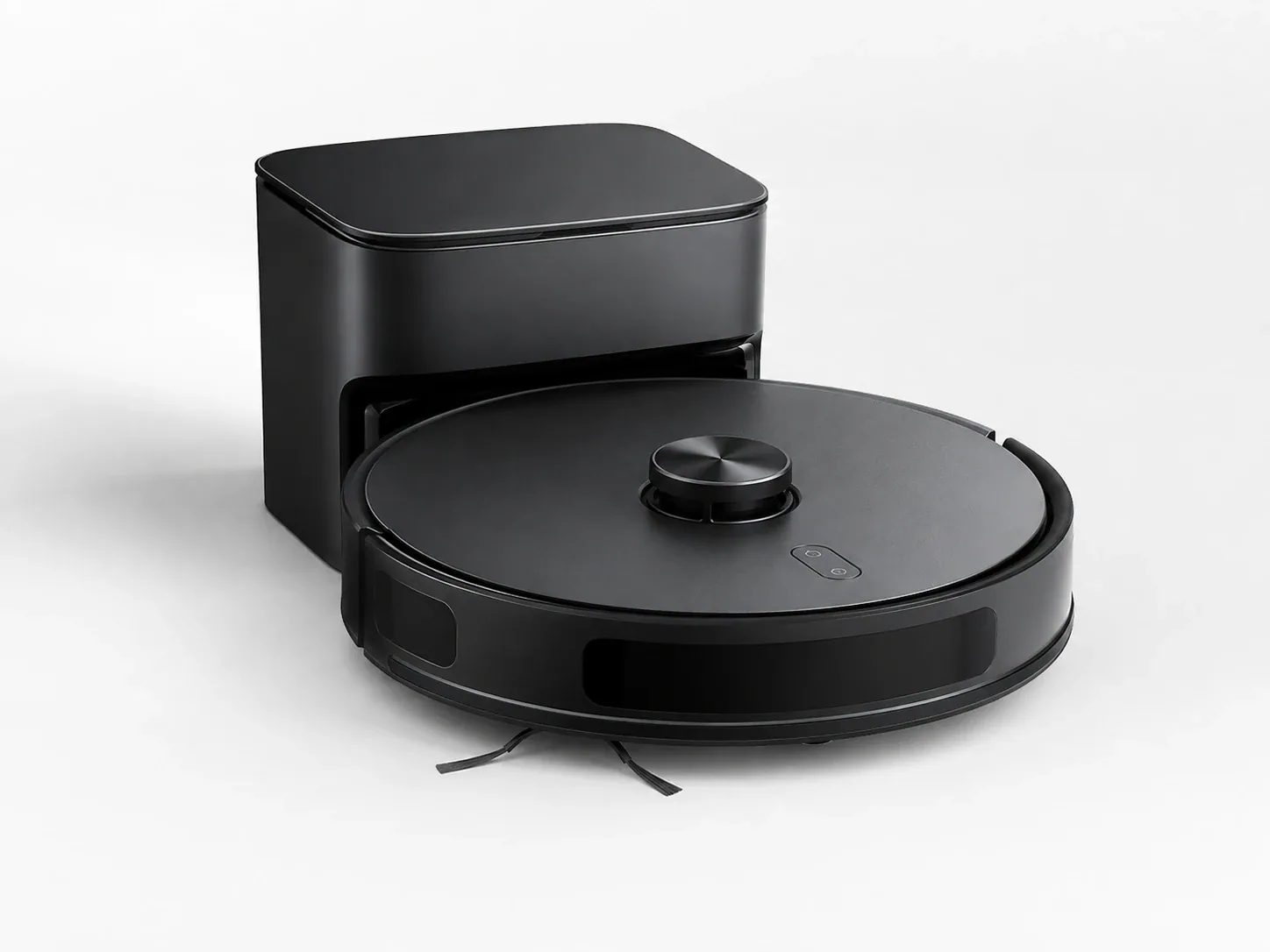 Premium robot vacuum with dock – view 1