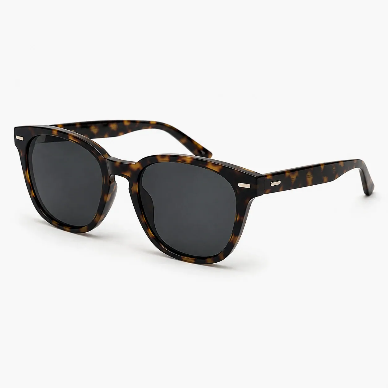 Sonnenbrille Tortoiseshell mit dunklen Gläsern – Ansicht 1