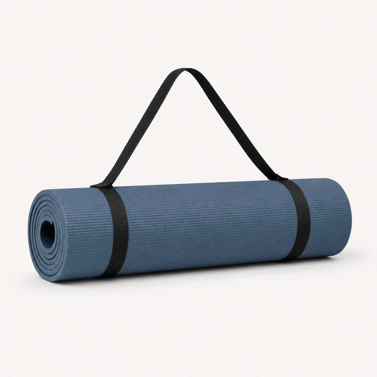 Yogamatte mit Tragegurt blau – Ansicht 1