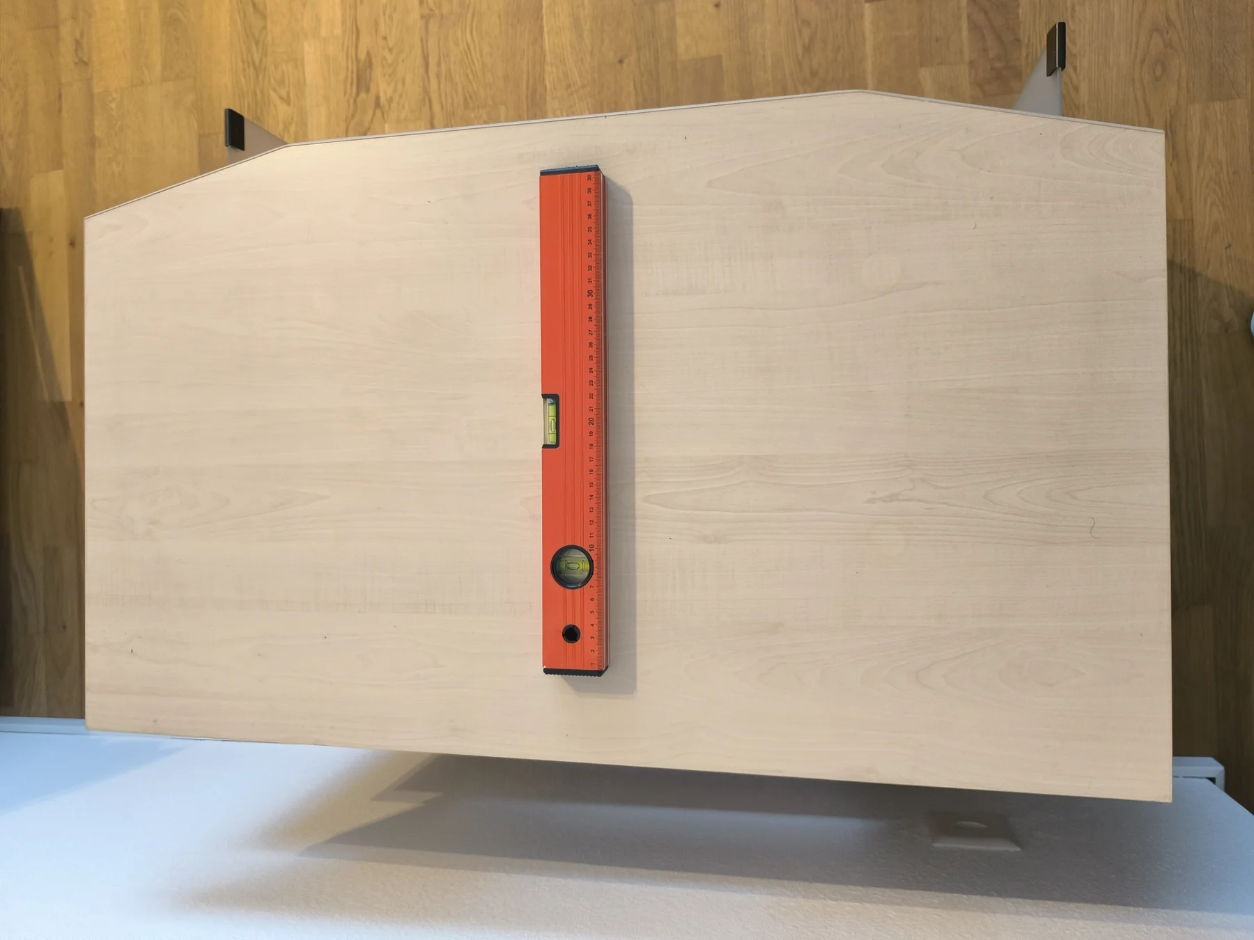 TV stand with acrylic glass and wheels – view 13