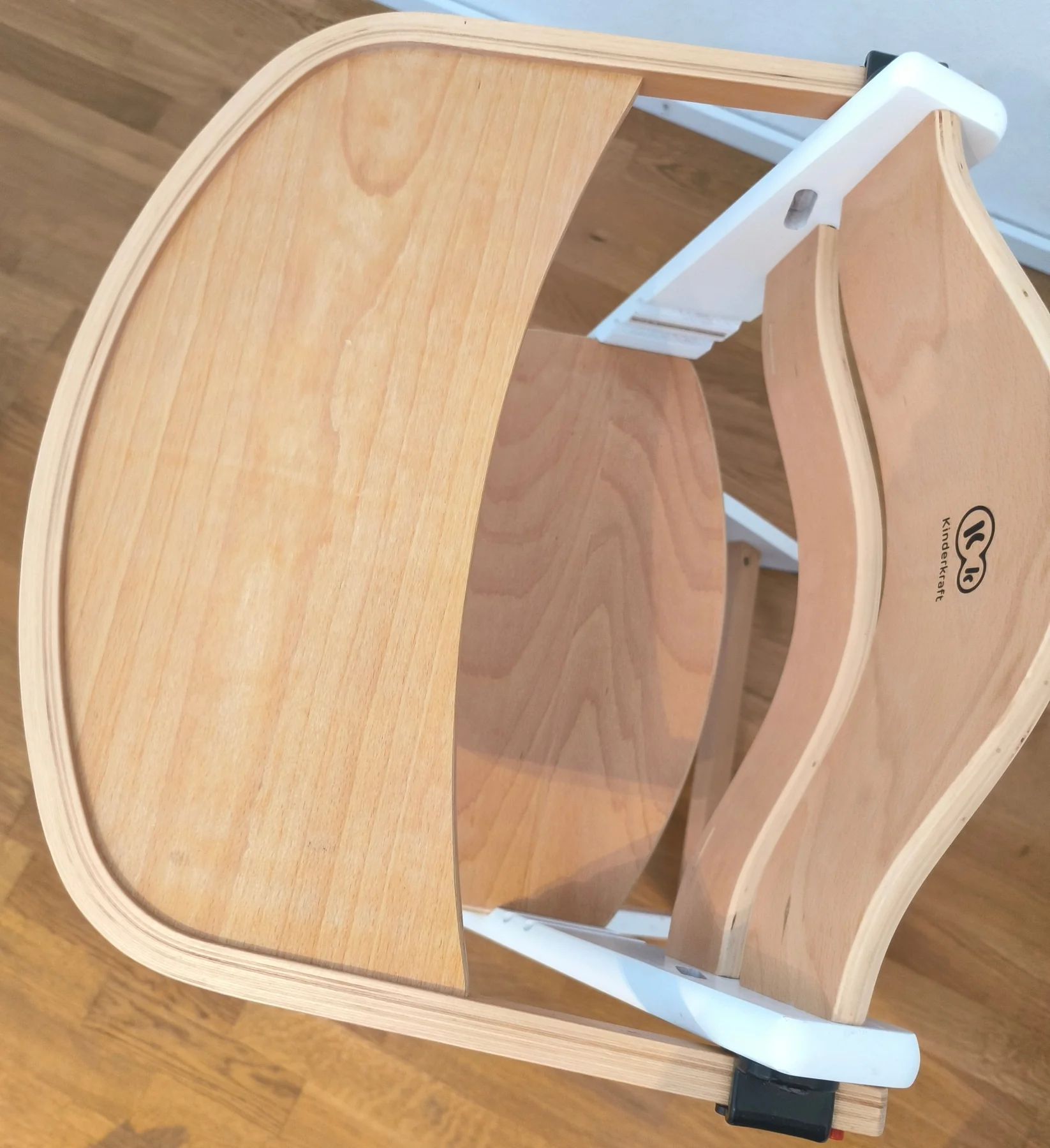 Kinderkraft ENOCK high chair, white with cushion – view 1